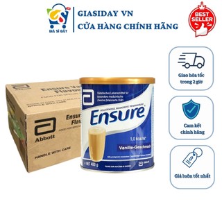   HSD 8 2026  Thùng  Sữa Bột Ensure Đức 400g Hương Vani Dành Cho Người Lớn Tuổi Người Bệnh Suy Nhược Cơ Thể 