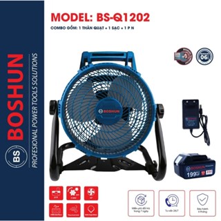  Quạt tích điện Boshun chân quỳ quạt dùng pj.n chân phổ thông 4cm có chỉnh cấp độ gió tiện lợi 