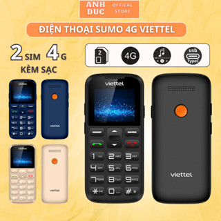  Điện Thoại 4G Sumo G2 Viettel  LTE  2 Sim 2 Sóng  Âm Thanh To Rõ Ràng,Bàn Phím Dạng Liền,Đọc Số,Có Đài FM,Nghe Nhạc 