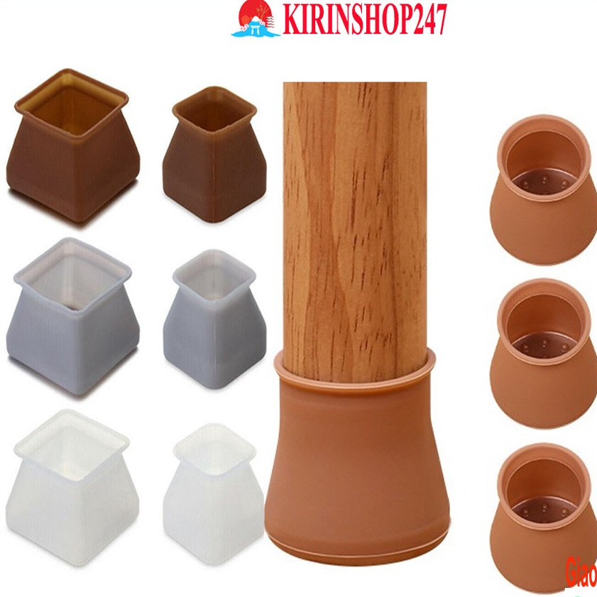 [SET 4] Nút Bọc Chân Ghế, Bàn Bằng Silicone Dày