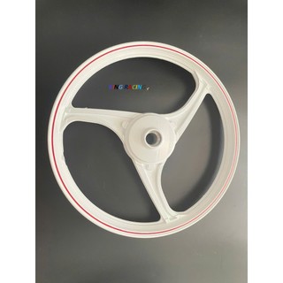 Mâm -Vành Kiểu 3 Cây Excell Chỉ Đỏ Gắn Dream/Wave – 2 Phanh Cơ (Thắng Đùm Trước Sau)