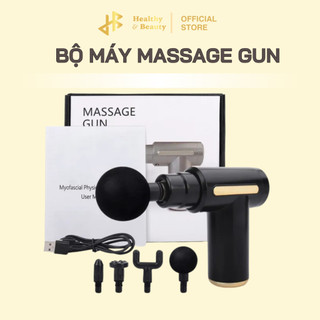  Máy massage cầm tay Gun massage vai gáy, bụng
