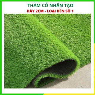 Thảm cỏ chụp ảnh, nhân tạo 2cm giá Rẻ trang trí sân vườn, treo dán tường, ban công trong nhà (1 mét vuông)