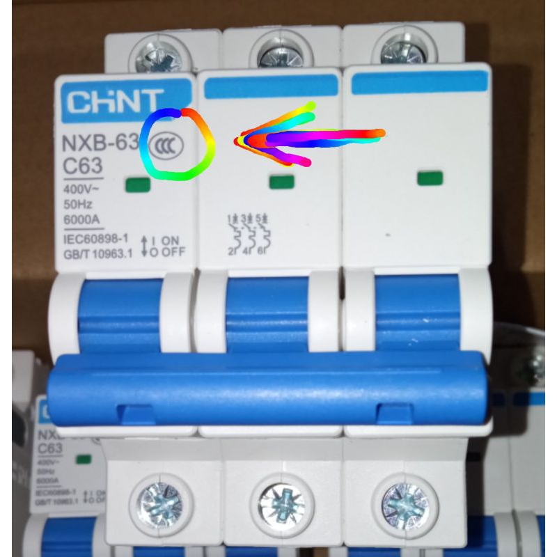 MCB tép Chint 1p 2p 3p