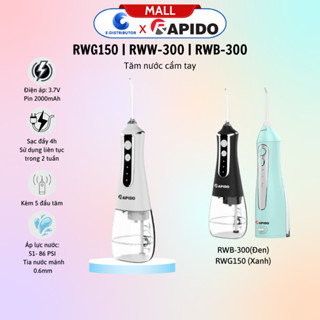 Máy Tăm nước cầm tay Rapido RWG150/RWW300/RWB300 - Hàng Chính Hãng
