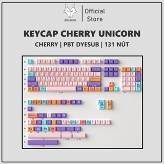 [HỎA TỐC HN - HCM] Bộ nút bàn phím cơ Keycap Cherry Unicorn PBT Dyesub- Cherry Profile