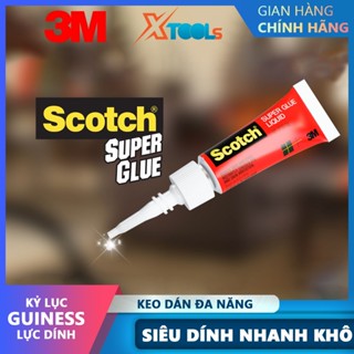 Keo dán đa năng siêu dính 3M AD113 Super Glue 2g, giày dép, thuỷ tinh, gốm sứ, đồ thủ công mỹ nghệ, gỗ, kim loại, cao su