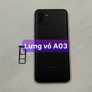 lưng vỏ samsung A03 ,kèm khay sim,phím