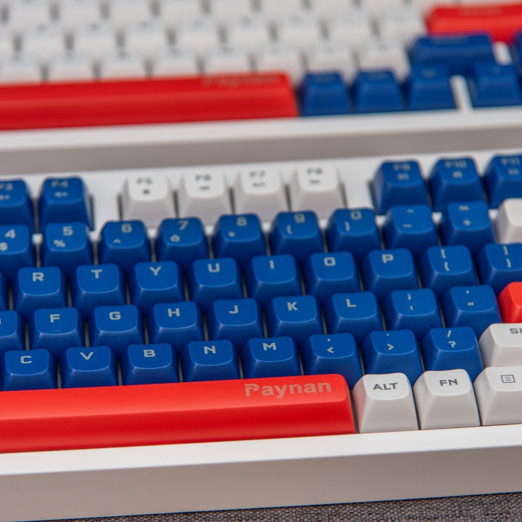 Bàn phím văn phòng P2 Paynan chống ồn kết nối cáp rời 98 phím đèn led Rainbow keycap 3 màu năng động | BigBuy360 - bigbuy360.vn