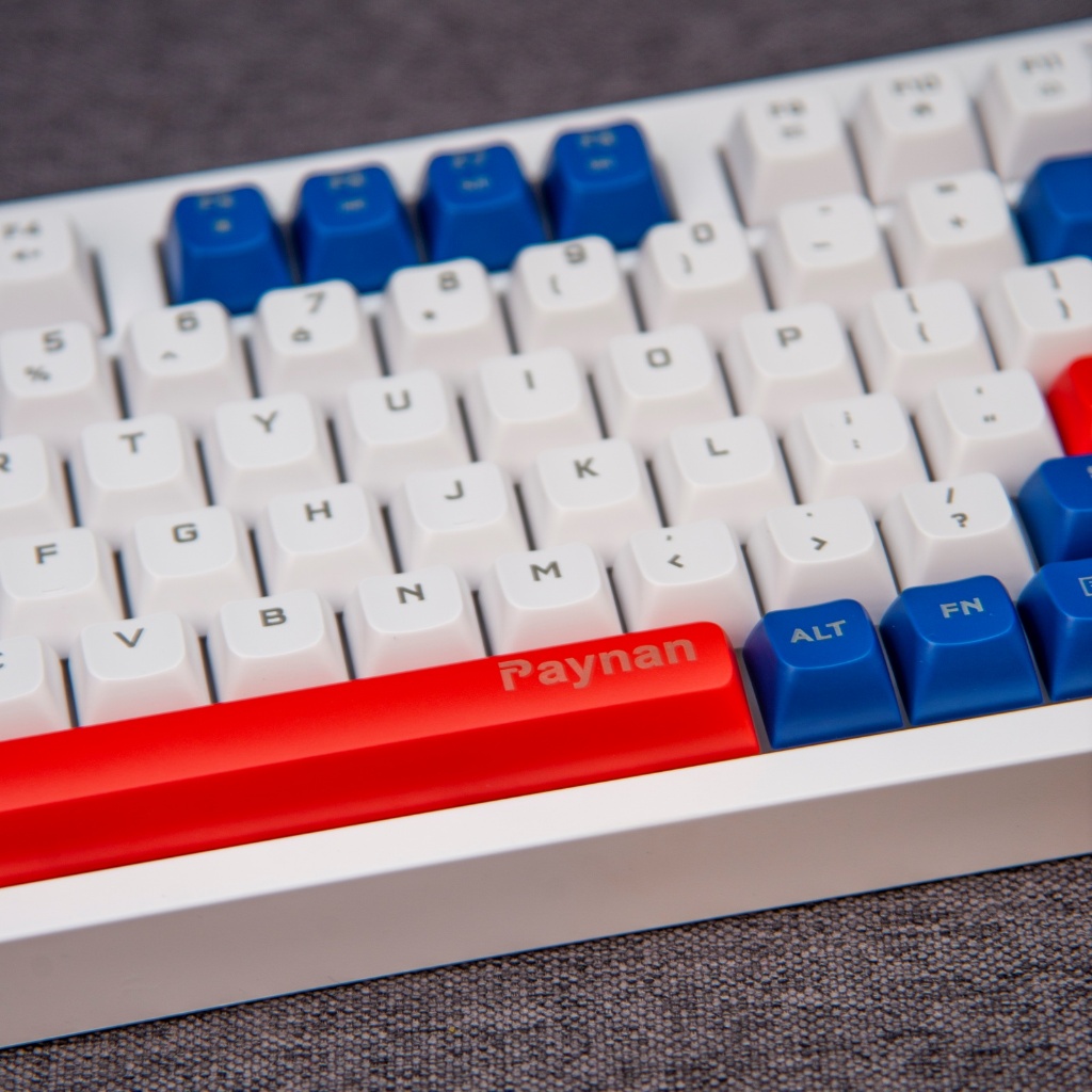 Bàn phím văn phòng P2 Paynan chống ồn kết nối cáp rời 98 phím đèn led Rainbow keycap 3 màu năng động | BigBuy360 - bigbuy360.vn