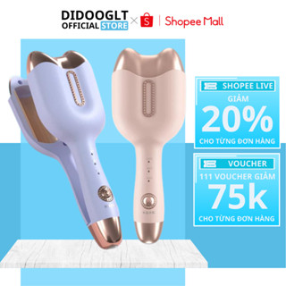 Máy làm tóc, máy uốn tóc xoăn sóng nước Hippie size 33mm, chất liệu gốm sứ bảo vệ tóc chống bỏng tay - didooglt