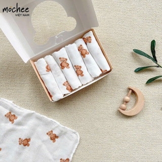 SET 6 KHĂN SỮA SỢI TRE MOCHEE