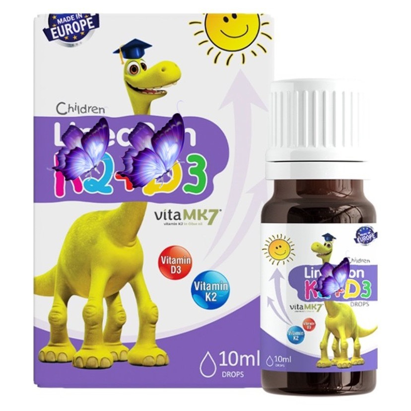 [CHÍNH HÃNG] Vitamin giúp tăng chiều cao cho bé  D3K2 Lineabon - D3K2 Sunday Natural 16,8g (0M+) Đức