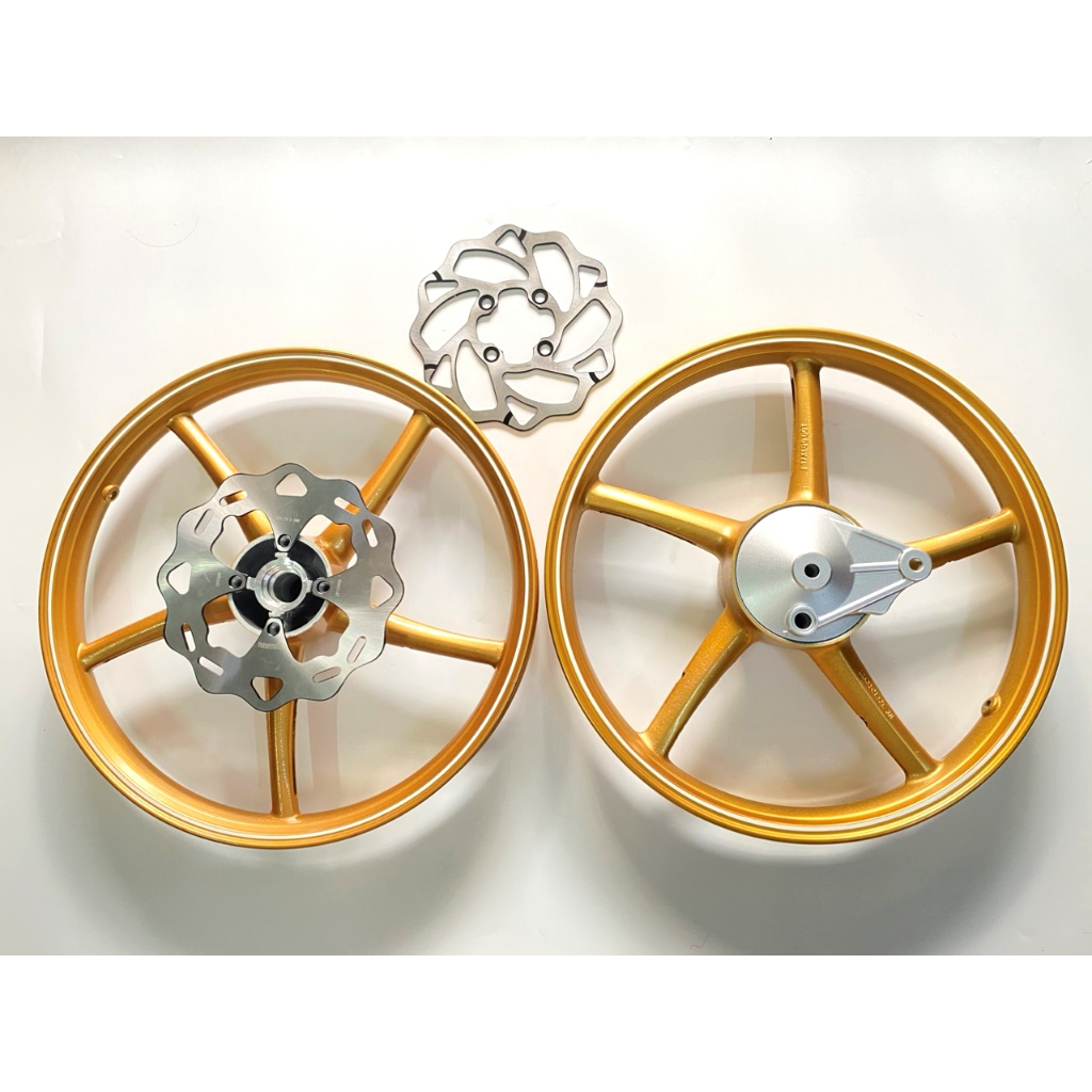 CẶP MÂM-VÀNH ĐÚC 5 CÂY KIỂU R.CB ĐĨA GẮN HONDA WAVE 110,RSX 110,BLADE ,FUTURE...