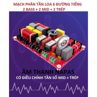 MẠCH PHÂN TẦN LOA KÉO 2 BASS 2 MID 2 TRÉP SPRAGUE 6602 - PHÂN TẦN 6 LOA - GIÁ 1 CÁI - PHÂN TẦN LOA KẸO KÉO