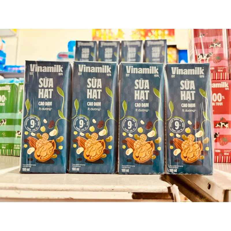 {Combo 3lốc} Sữa Hạt Vinamilk Cao Đạm 180ml