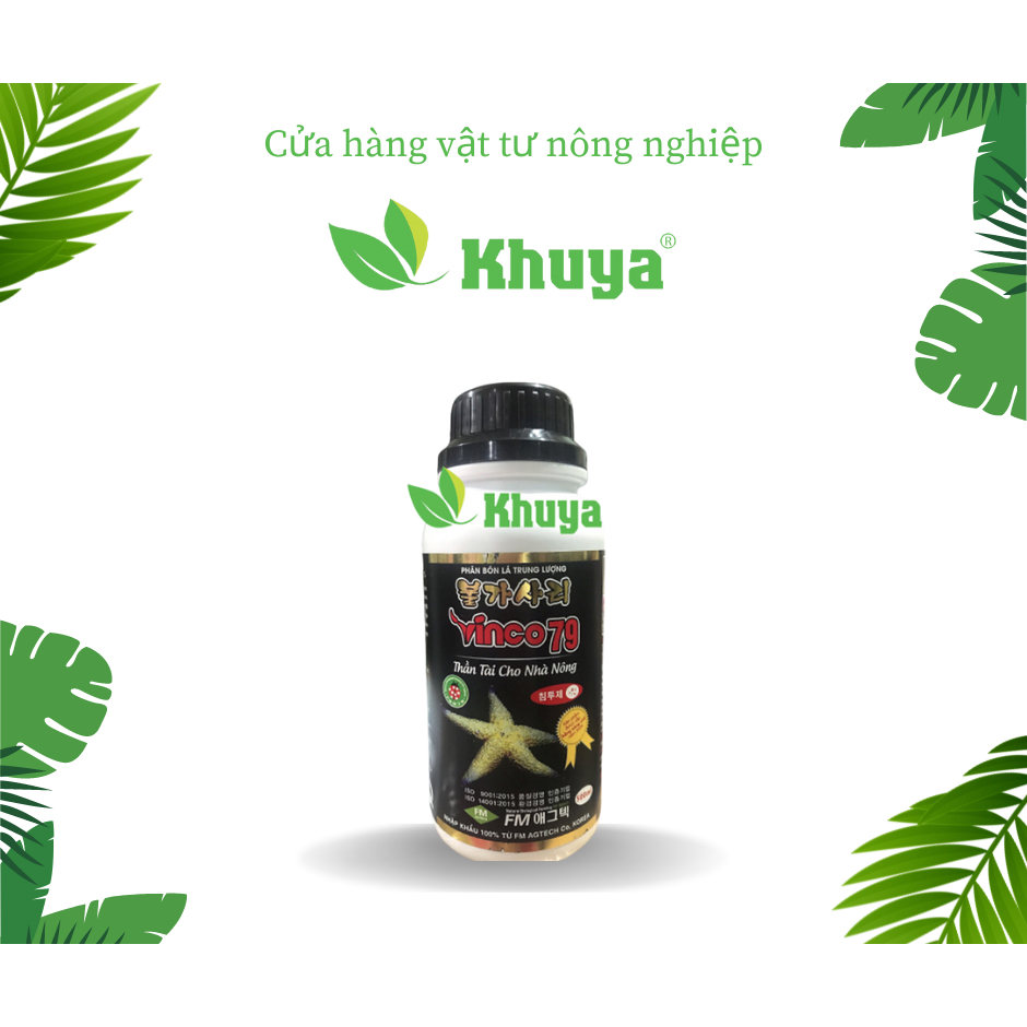 Phân bón lá trung lương Vino 79 chai 500ml Vinco 79