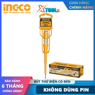 Bút thử điện có đèn INGCO 100-500V an toàn tuyệt đối cho người sử dụng, nhựa siêu bền chắc chống va đập