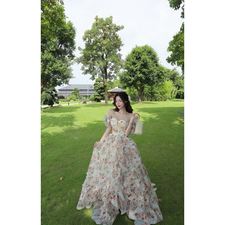 Đầm hoa công chúa Tùng xoè hoa nhí TKCC