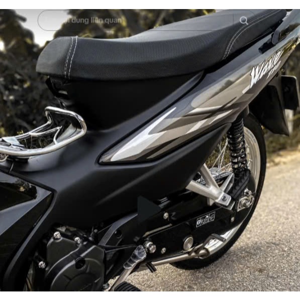 Tem rời WAVE A  xám đen 110, 100, decal cao cấp chống nước, phù hợp mọi đời xe wave