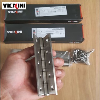 Bản lề inox VICIKINI - IVAN 100 dày 3mm (1 hộp  2 Cái )
