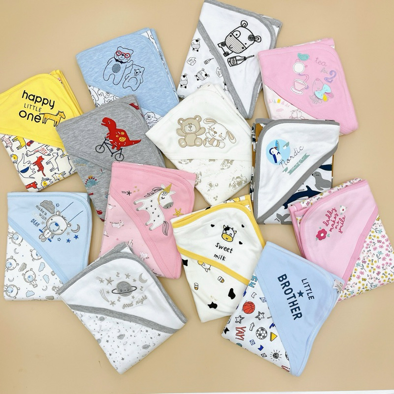 Ủ choàng, chăn đắp, chăn quấn Duck chất cotton cho bé, Suzy baby