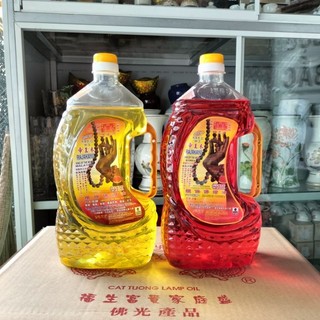  Chai Lớn 1,2 Kg Dầu Cát Tường Lưu Ly Đốt Đèn Loại 1- Nhang Đèn Nga Nguyễn 