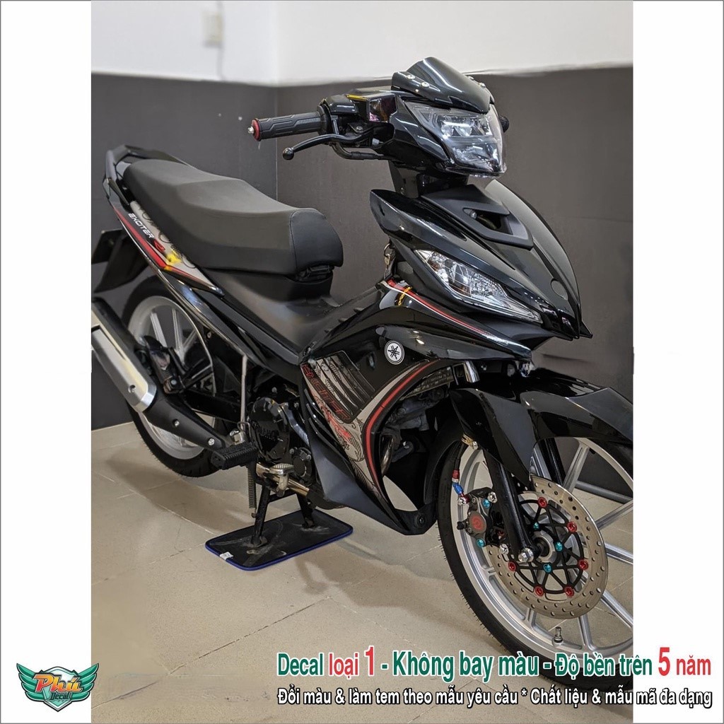 Tem rời Exciter 135 đen đỏ 2013 (4)