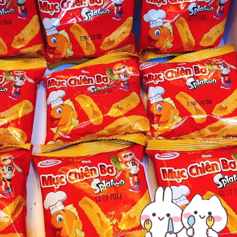 Combo 50 Gói Mực Chiên Bơ (Bịch Nguyên)