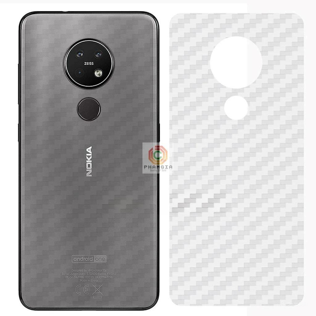 Miếng dán mặt lưng skin carbon Nokia 7.2