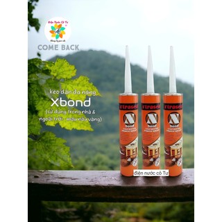 Keo dán Alu, dán gỗ  dán đa năng Xbond (màu nâu vàng) - keo dán đa năng nội và ngoại thất XBOND