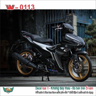 Tem rời Exciter 155 Đen nhám (15)