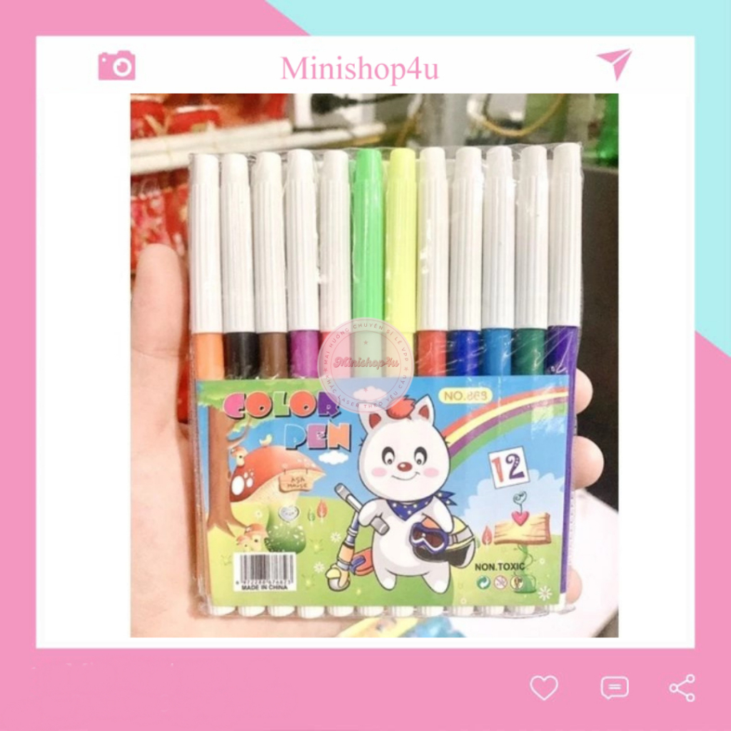 Sỉ 12 bộ bút màu ( 12x12=144 chiếc)