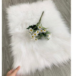 Thảm Lông Chụp Ảnh - Thảm Lông Trang Trí Chụp Ảnh Nail Phụ Kiện - Size 50x40cm