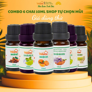COMBO 6 Chai tinh dầu vidame cao cấp 10ML - Giá dùng thử trải nghiệm sản phẩm, tinh dầu thiên nhiên