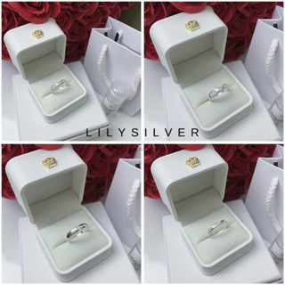 [Link tổng hợp] Nhẫn bạc nam Lily Silver thiết kế đính đá chất liệu bạc ta - tặng kèm túi hộp da + nước sáng bạc như ảnh