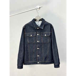 [Hight Quality] Hàng Có Sẵn!! Áo Khoác Denim D1o1 Raw Blue Jacket - Họa Tiết Oblique Sang Trọng Loại 1 Nam Nữ