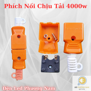[COMBO ] Phích Cắm Dương - Phích Nối Âm, Phích ABS chịu tải 6000w