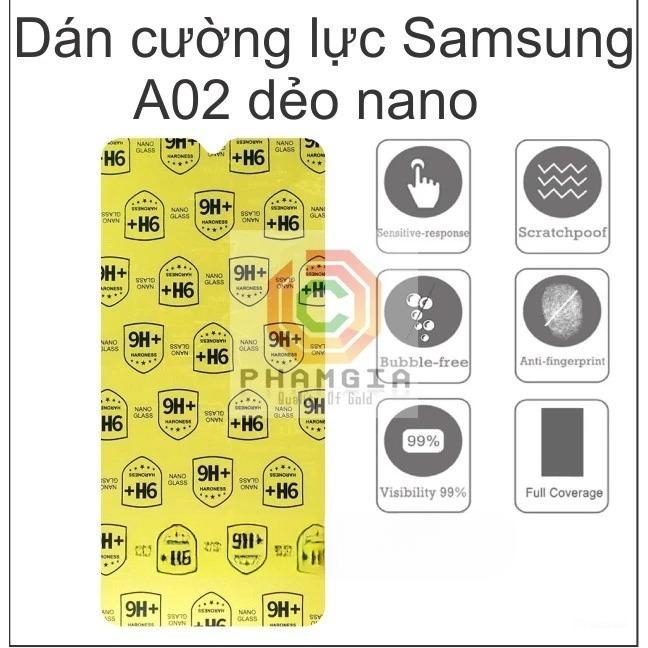 Dán cường lực Samsung A02 dẻo nano siêu bền
