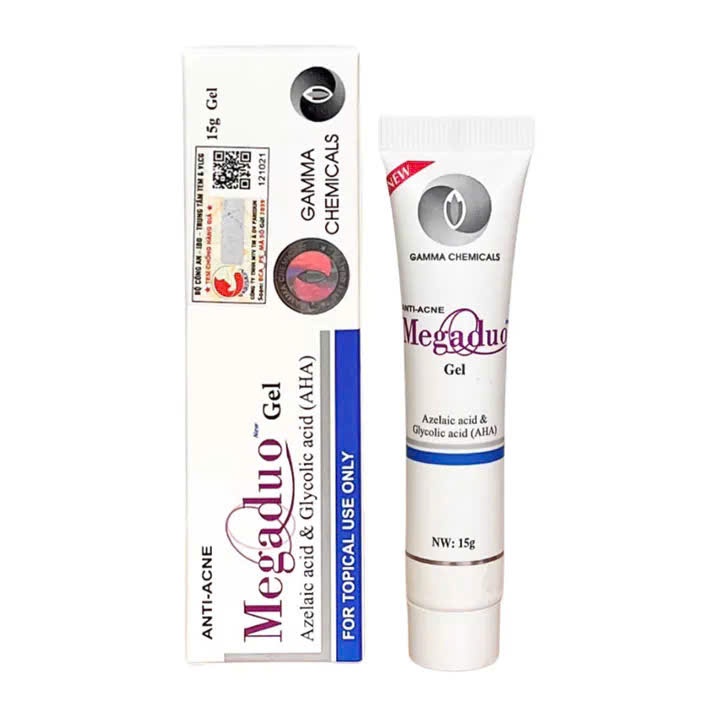Megaduo Gel giảm mụn mờ thâm Megaduo Plus Gamma dành cho mụn trứng cá đầu đen đầu trắng 15gr