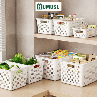 Khay Đựng Đồ Trắng, Giỏ Đựng Đồ Có Quai Cầm, Hộp Đựng Đồ Đa Năng 4 Kích Thước Q032