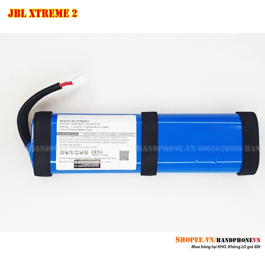 Pin thay thế cho loa Bluetooth JBL Xtreme 2 7.2V dung lượng 5200mAh