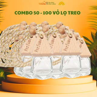 50 Vỏ lọ tinh dầu treo xe ô tô - lọ hình kim cương sang trọng, đẳng cấp, shop bán sỉ cả thùng