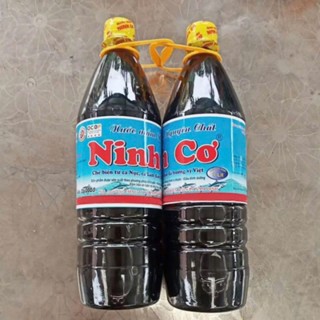 [1 chai] Nước mắm chắt truyền thống Ninh cơ chai 1 lít độ đạm >=20mg/l, mắm Hải Hậu, Nam Định, dùng để xào, nấu, tra nồi