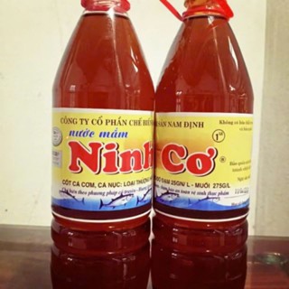 [ 1 chai] Nước mắm chắt truyền thống Ninh Cơ không chất bảo quản, chai 1lít. Độ đạm >=30gn/l. Mắm Hải hậu Nam Định