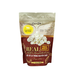 Socola Trắng nguyên chất hạt nút 40% Cacao Talk/ Giảm ngọt (500g)
