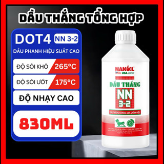 Dầu thắng phanh đĩa xe máy ô tô NANOIL USA NN 3-2 (830ml) chất lượng