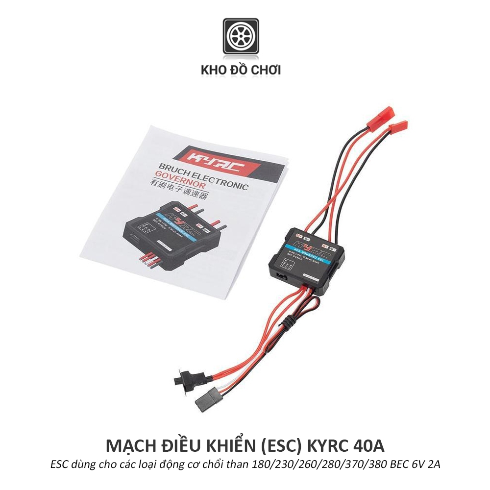 Mạch điều khiển ESC KYRC 40A Brushed (Động cơ chổi than)
