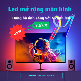 Đèn Led Mở Rộng Màn Hình 4 Cạnh Led Cảm Biến Theo Màu Màn Hình Máy Tính, Dành cho Window, Mac