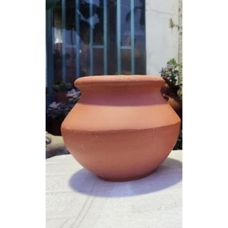Chậu đất nung - chậu bình cao 19, miệng 16 (miệng trong 12.5)